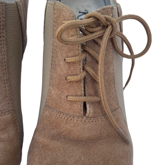 KelaCi Dance Shoes Heel Lace Up Camel Brown Size 6 - Picture 3 of 12